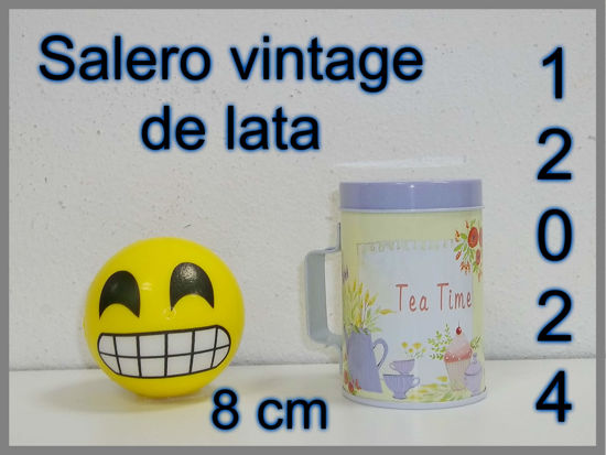 Imagen de SALERO LATA VINTAGE 8CM 3.24